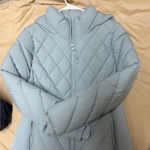 Women’s Calvin Klein Light Blue Quilted Puffer Jacket